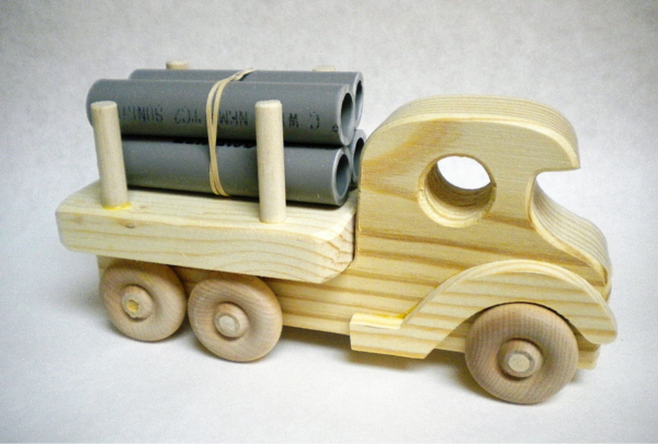 Pipe truck.